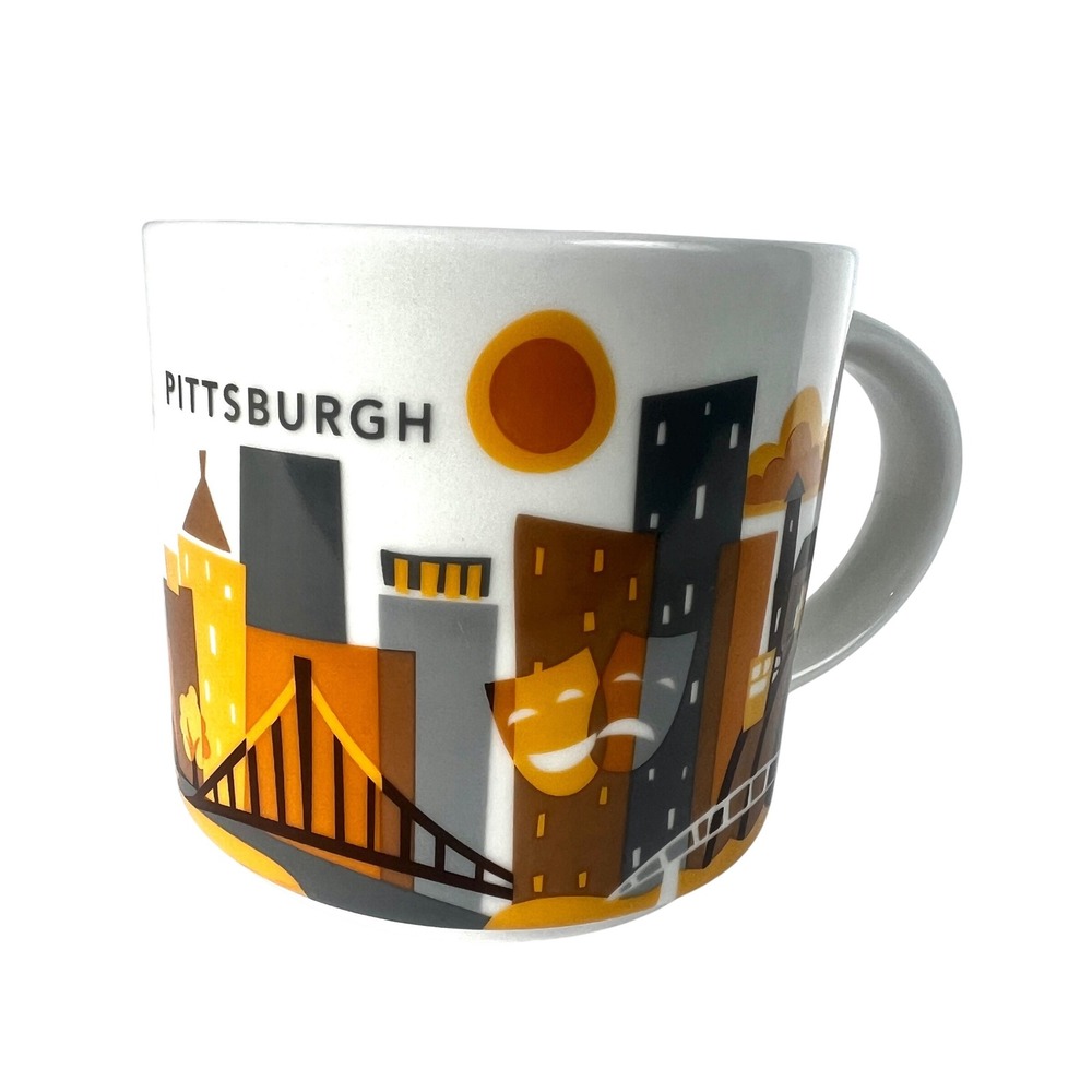Starbucks Pittsburgh You Are Here Series Collection 14oz Coffee Tea‎ Mug Cup